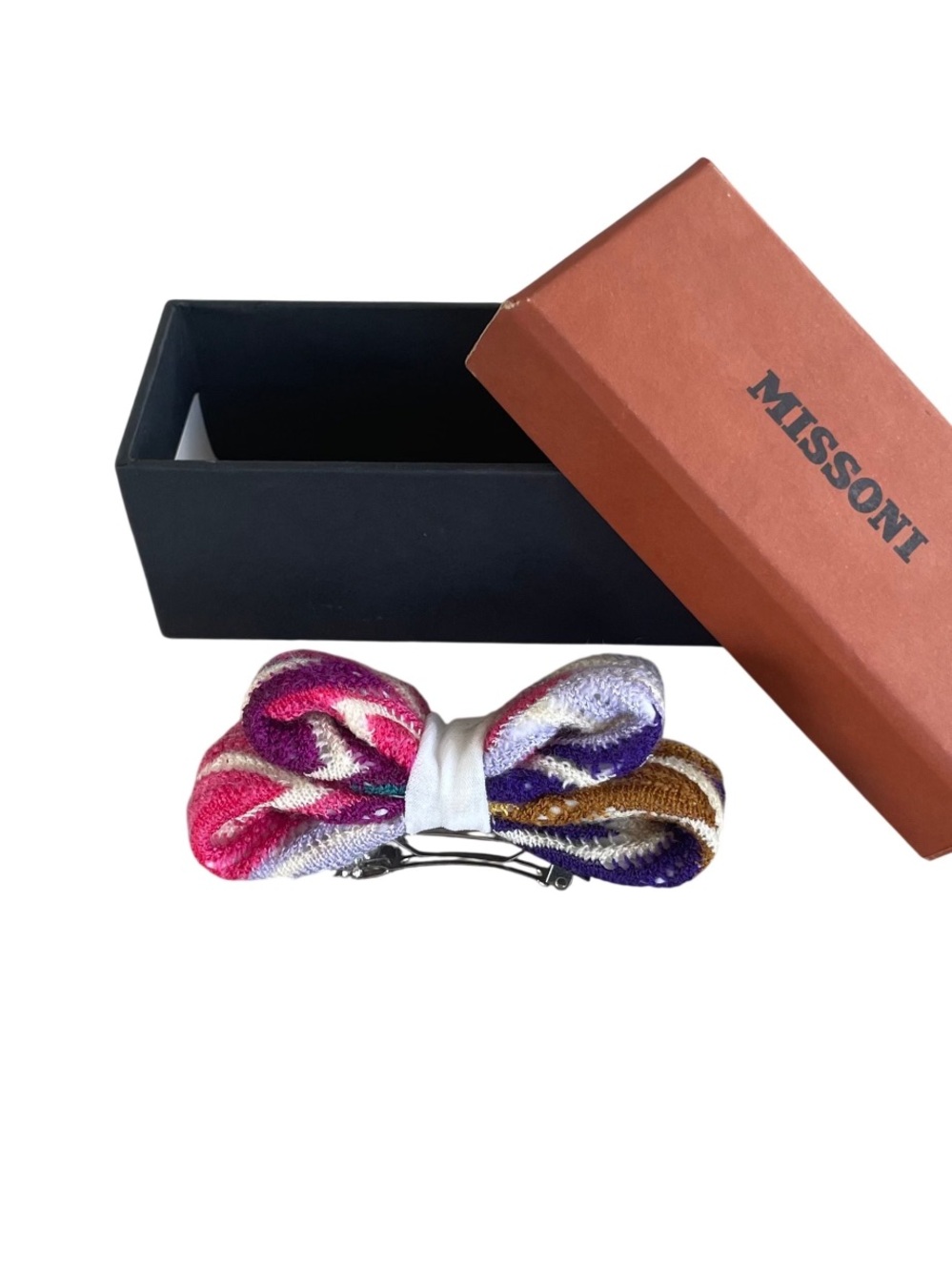 Authentic Missoni Multicolor Knit Barrette